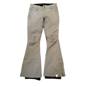 Roxy Women's Snow Pants Skiing Boarding Gray Bootcut Waterproof XS Slim‎ Fit 10K